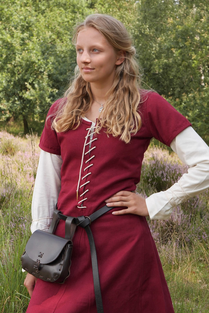 Cotehardie Odilia, rosso bordeaux