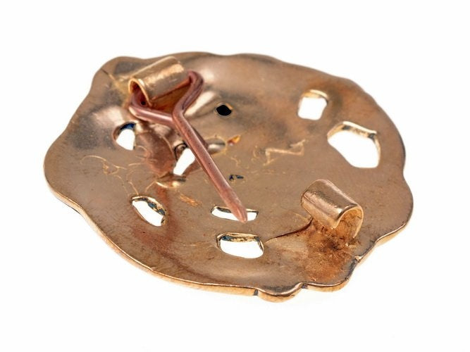 Urnes style disc fibula, bronze