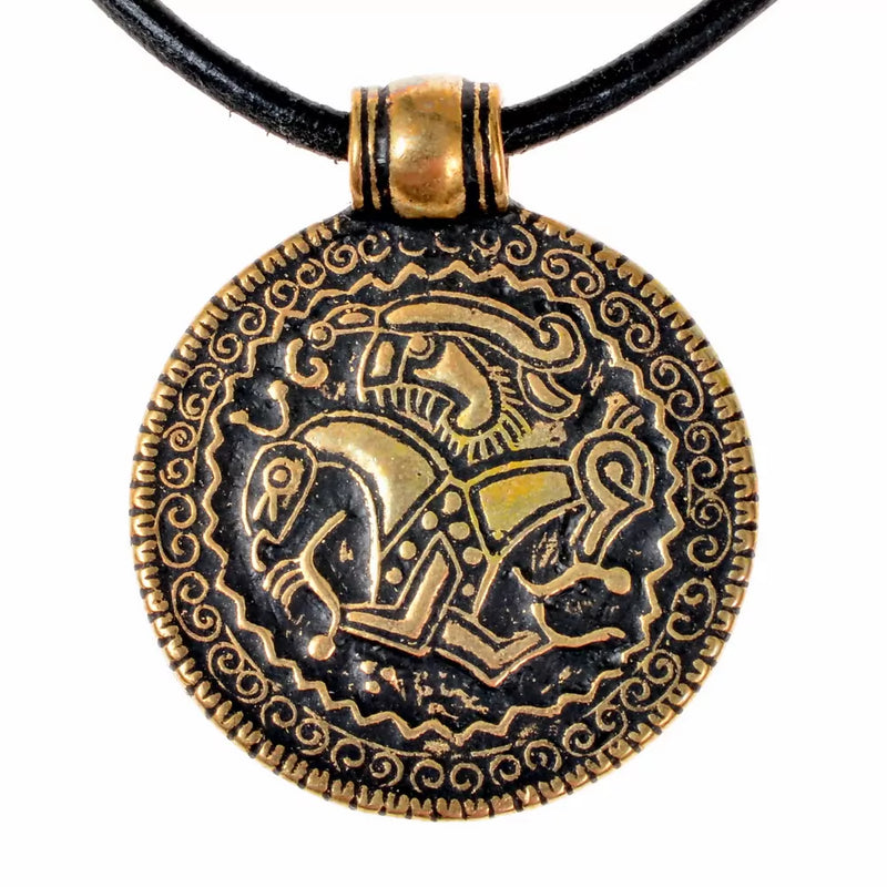 Amulet brakteat Zealand, brąz