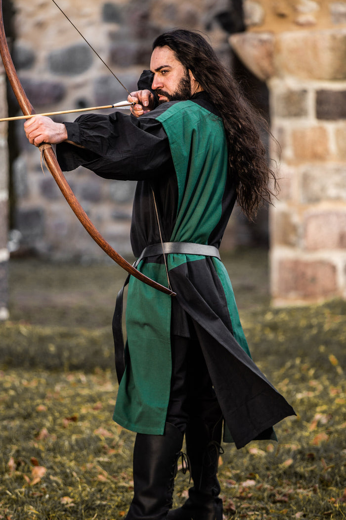Surcoat, checked, black-green