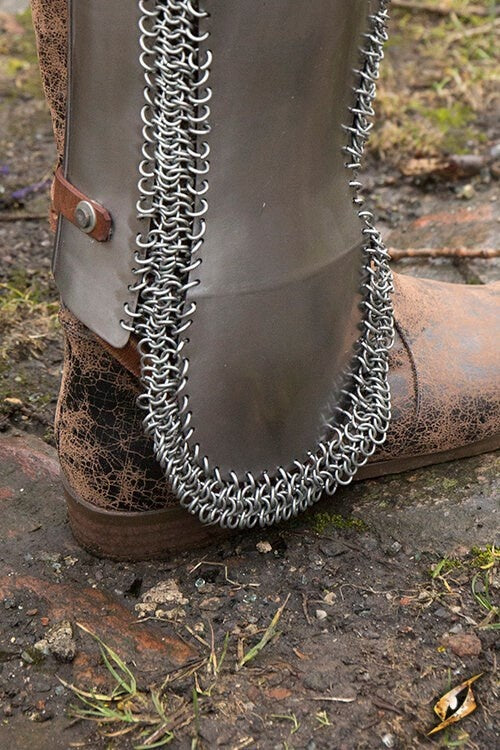 Persian greaves, polished, 1 mm