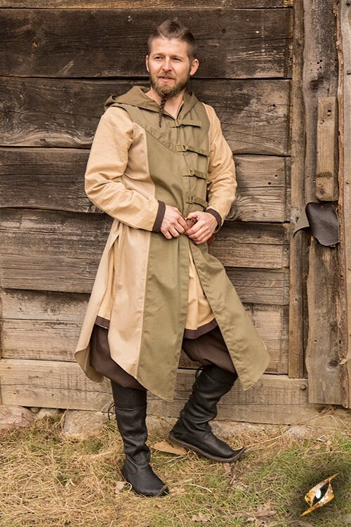 Sleeveless coat Assassins Creed, green-sand