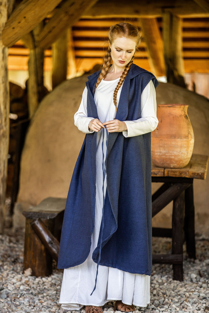 Wrap dress Thyra, blue