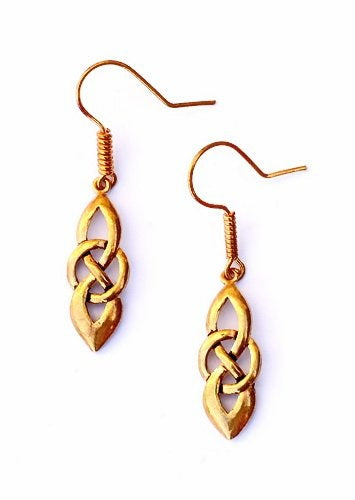 Celtic earrings Dagda, bronze