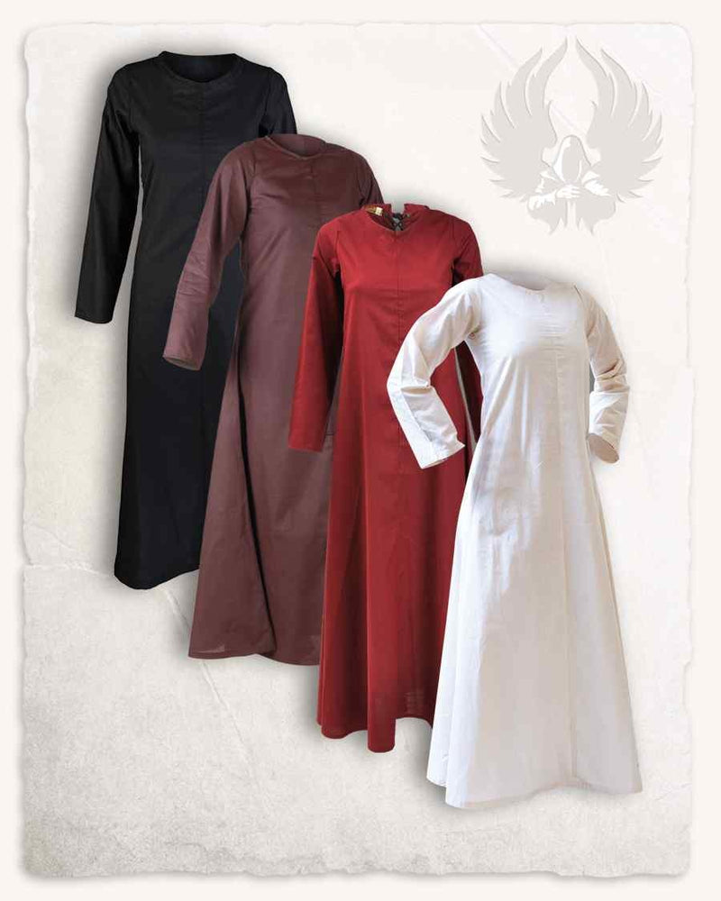 Abito Marita, cotone leggero, bordeaux