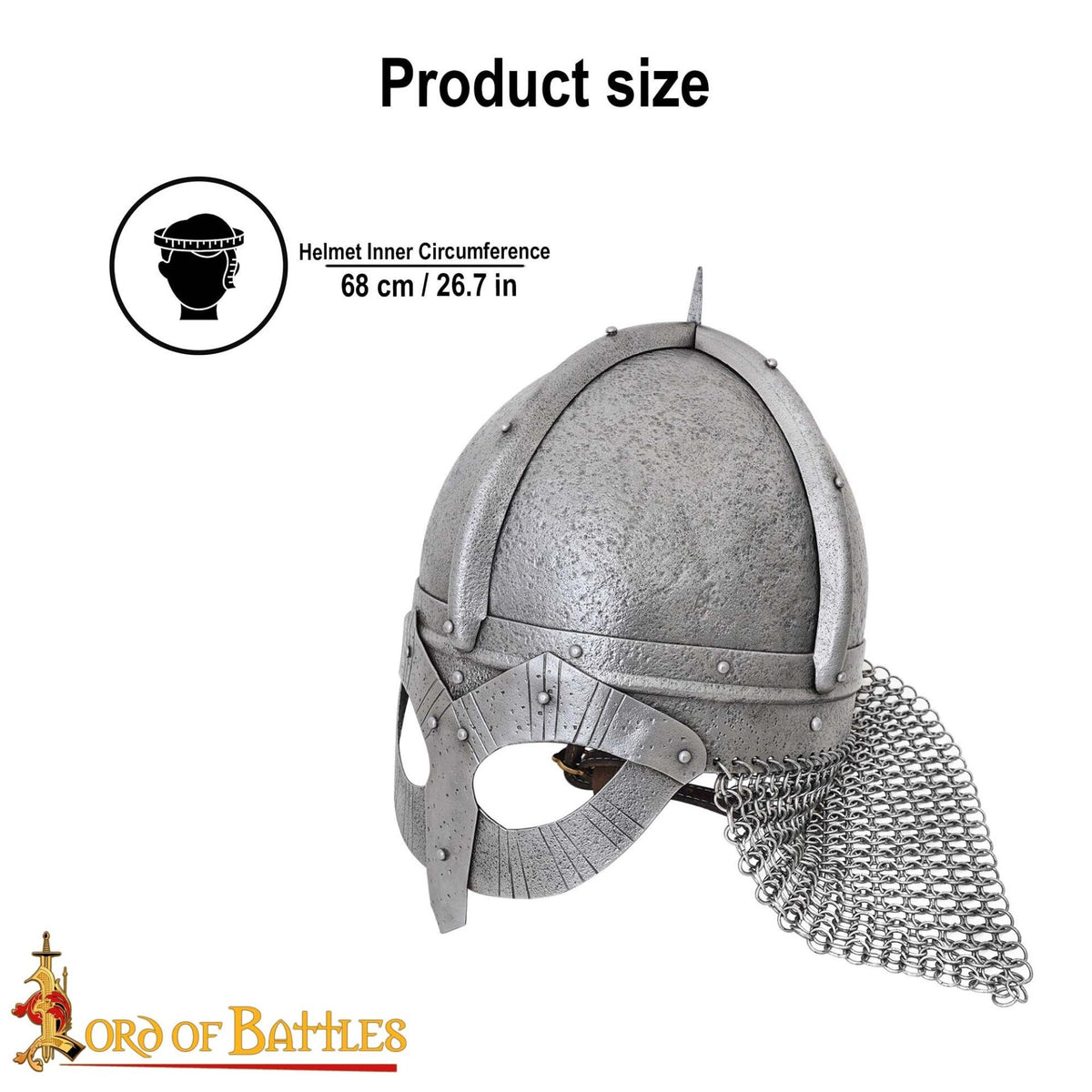 Gjermundbu helmet, antique finish, 2 mm (battle-ready)