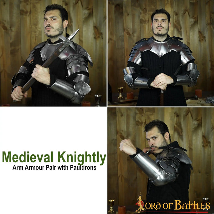 15th century arm armour, vambraces, 1.6 mm