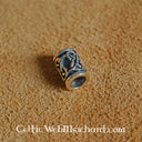 Traditional Celtic beard bead, bronze