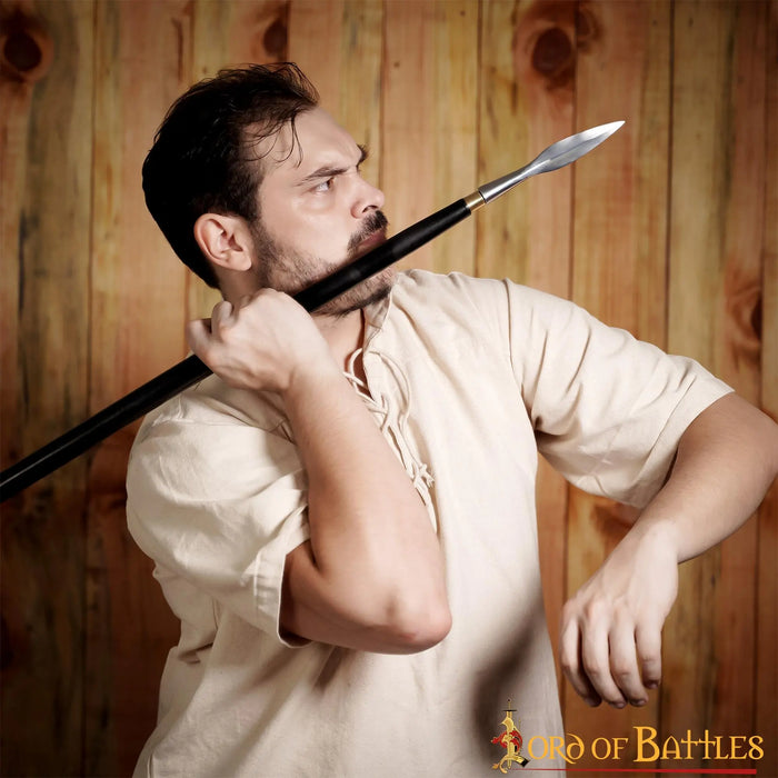 Leaf-shaped Germanic javelin spearhead (framms), semi-sharp