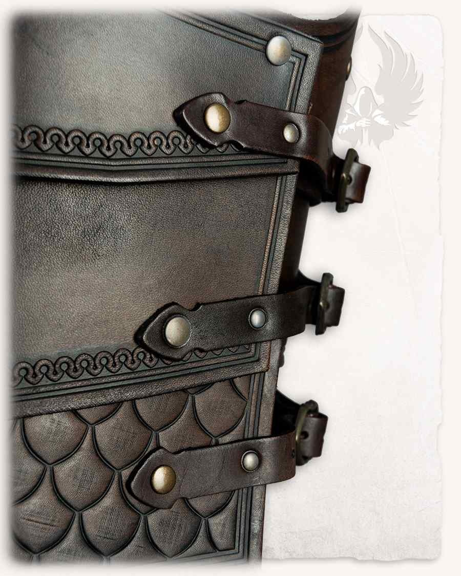 Leather cuirass Gawain, brown