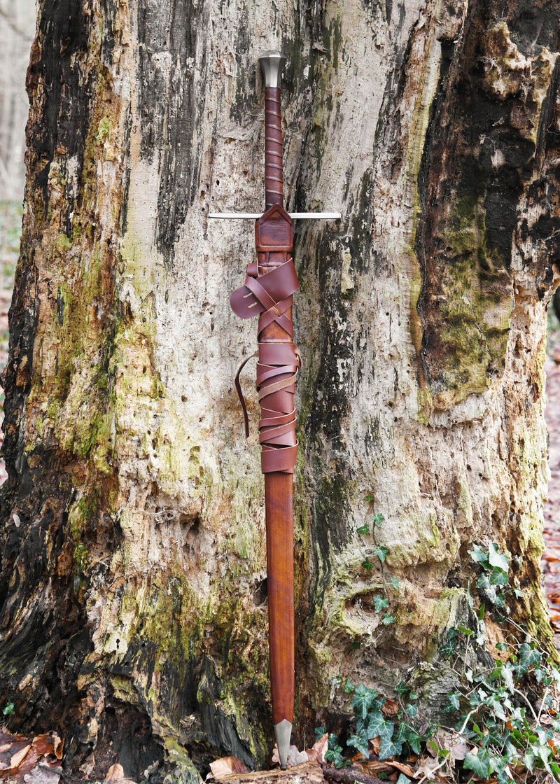 Miecz dwuręczny z pochwą, tępy (battle-ready)