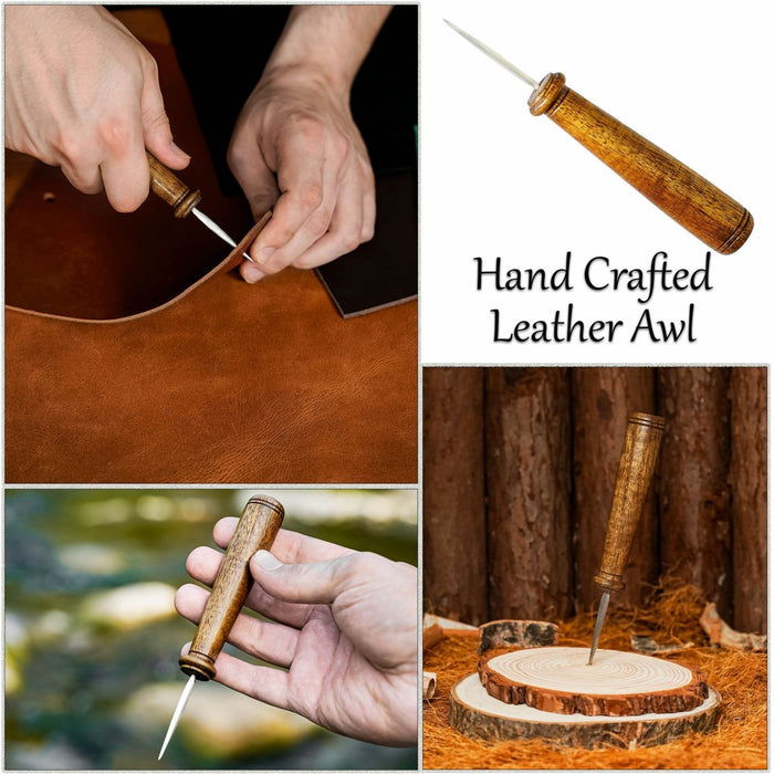 Early medieval leather awl Birka