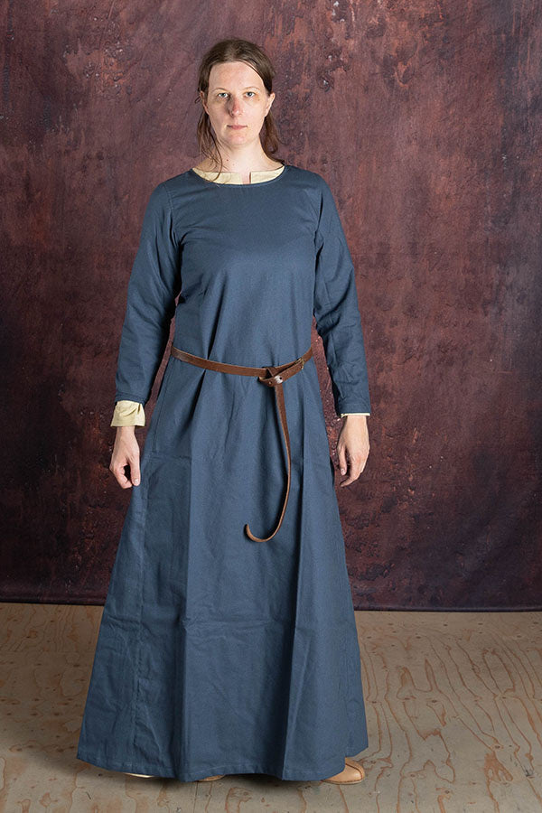 Medieval dress Freya, blue