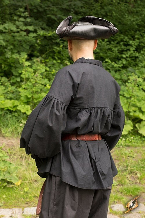 Pirate shirt Jack, black