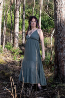 Goddess Dress Athena, nature green