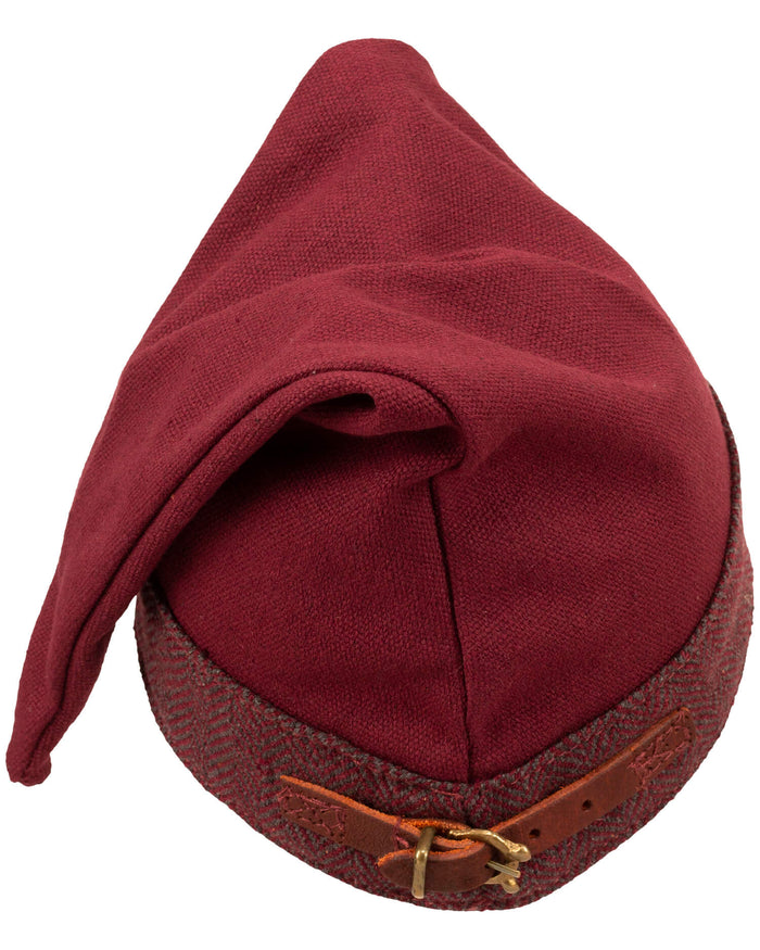 Viking hat Toki, burgundy red