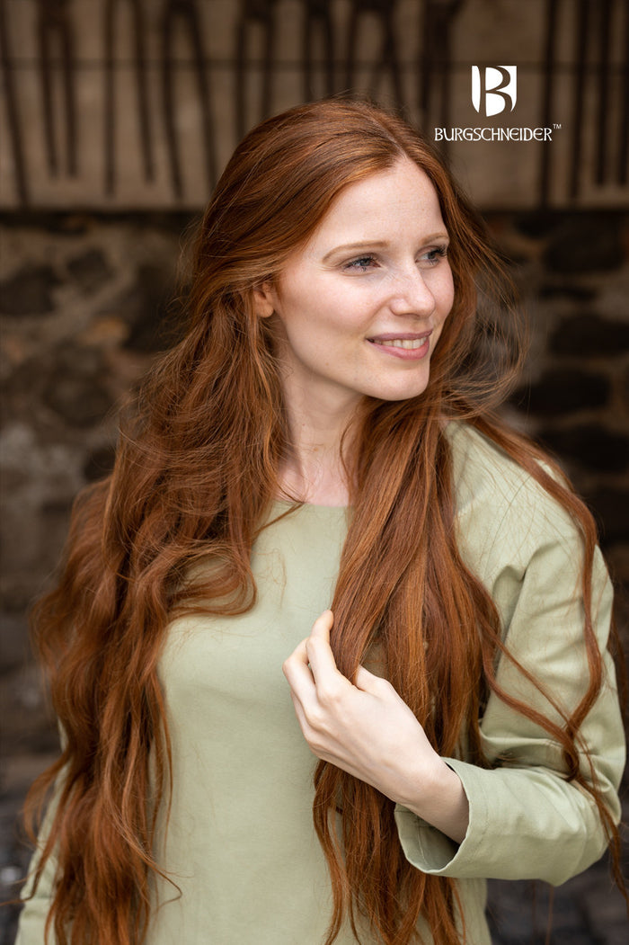 Medieval dress Freya, light green