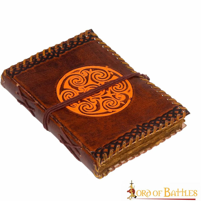 Leather book Celtic spirals