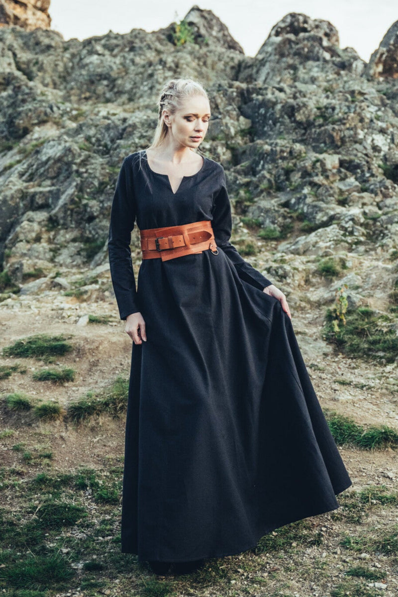 Robe viking Lina, noir