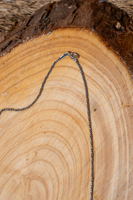 Silver chain necklace 51 cm 
