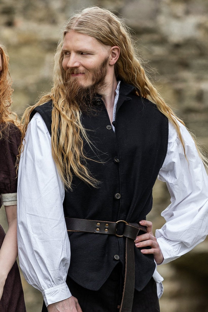 17th century sailor's vest, black