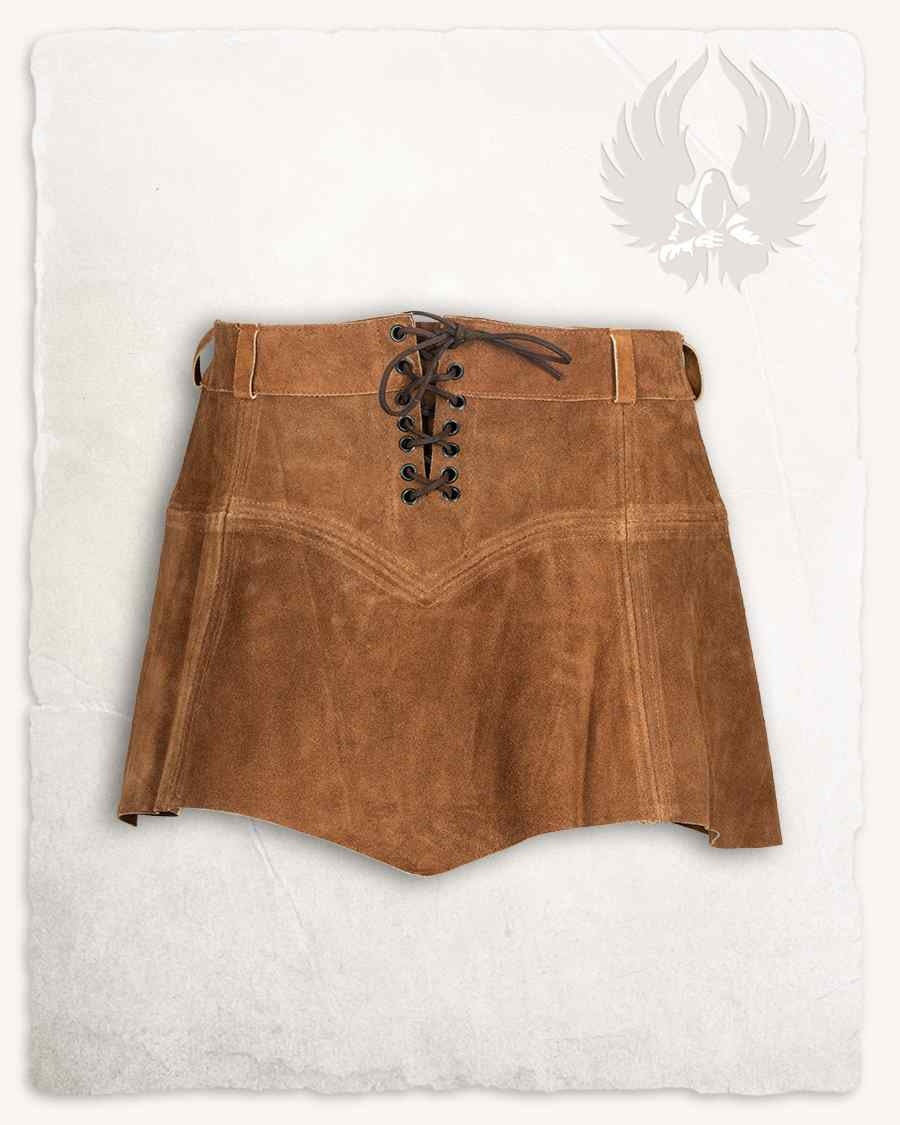 Leather skirt Nuala, brown