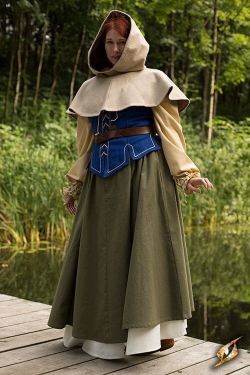 Medieval chaperon Erhard, beige