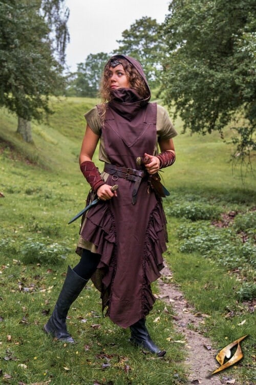 Rogue dress, brown