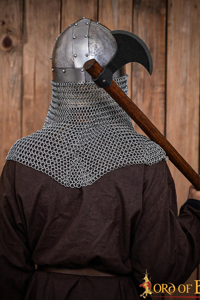 Viking spectacle helmet with chainmail, 1.6 mm