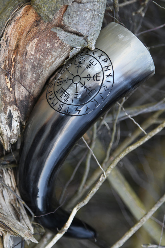 Drinking horn Vegvisir, 200-300 ml