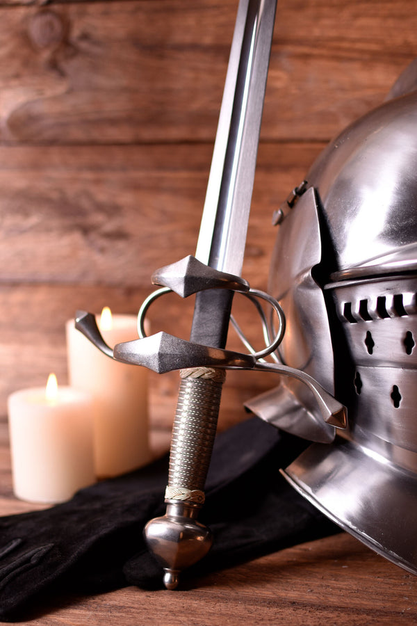 Side Sword with steel wire grip, sharp
