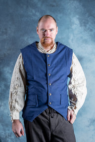 Early waistcoat Fletcher, ca. 1660-1730, blue