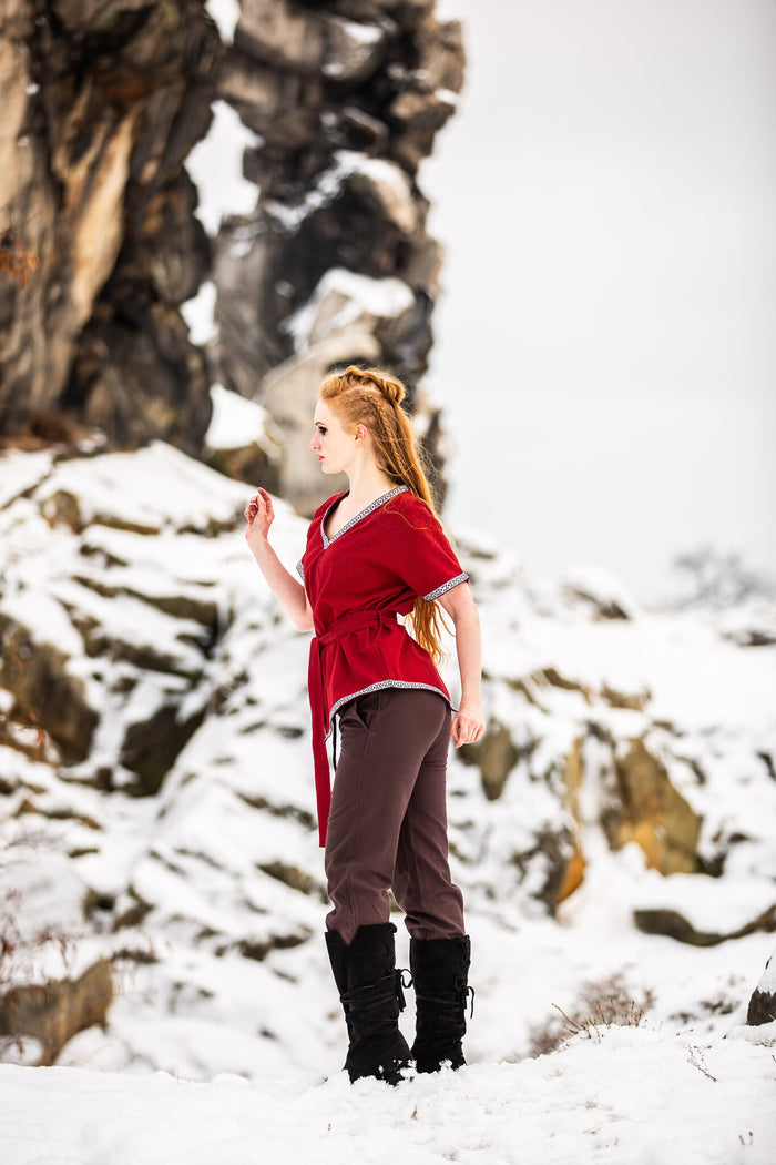 Valkyrie tunic Brynhild, red