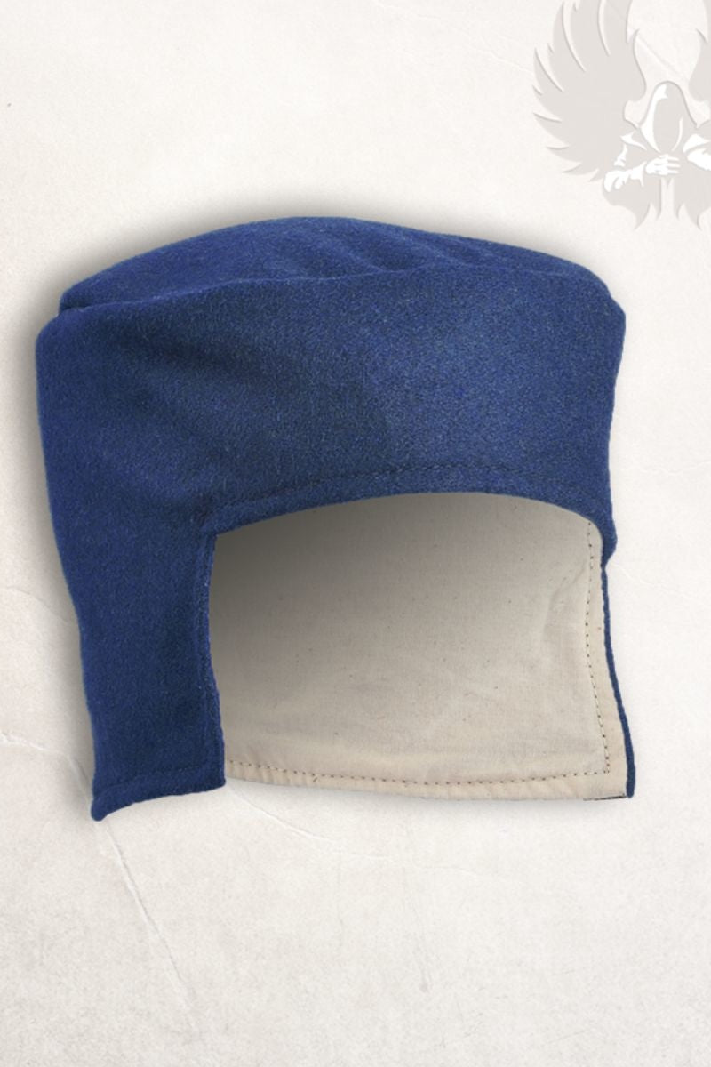 Renæssancehue Rafael, uldblanding, blå