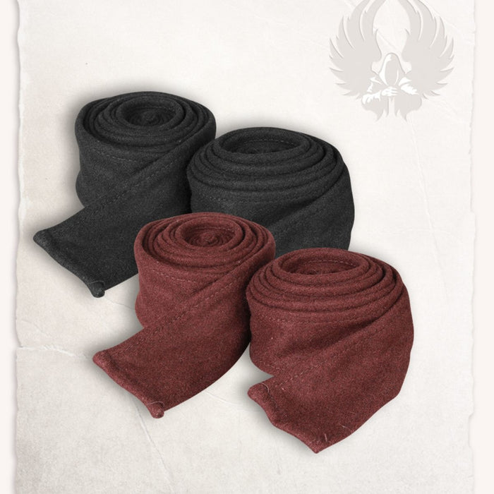 Arm wrappings Hamond, wool blend, brown