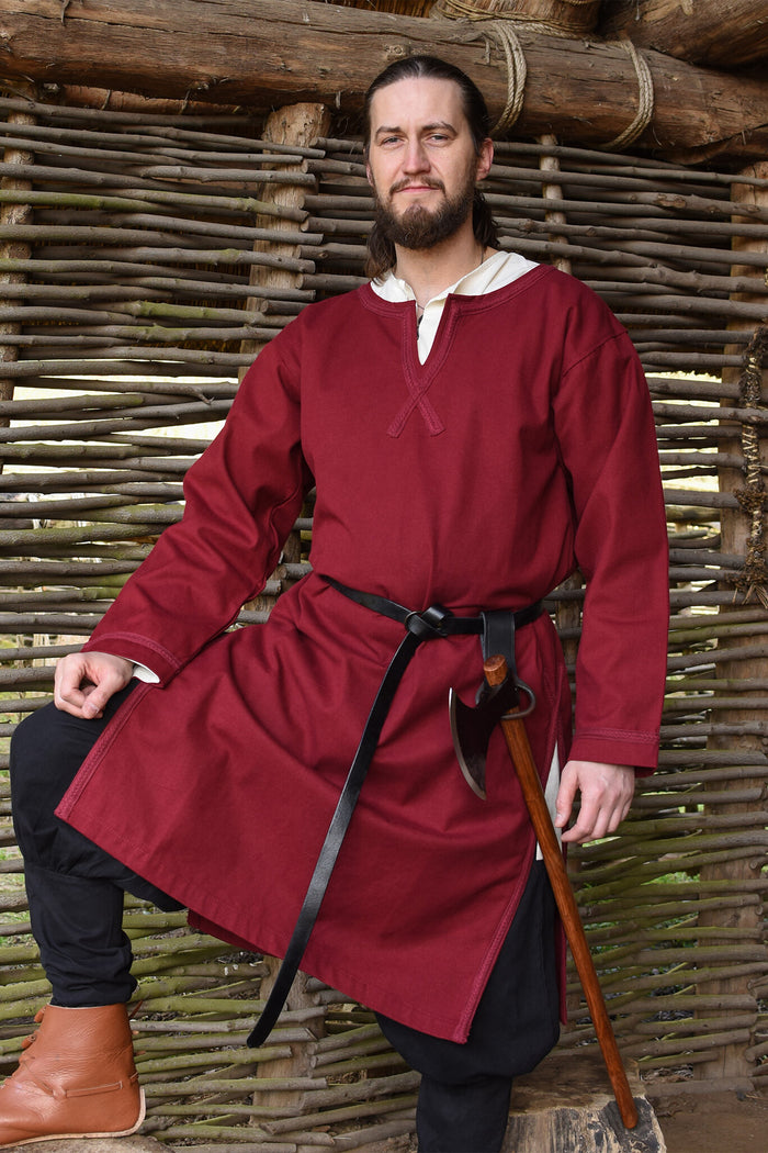 Germanic Thorsberg tunic Harald, bordeaux red