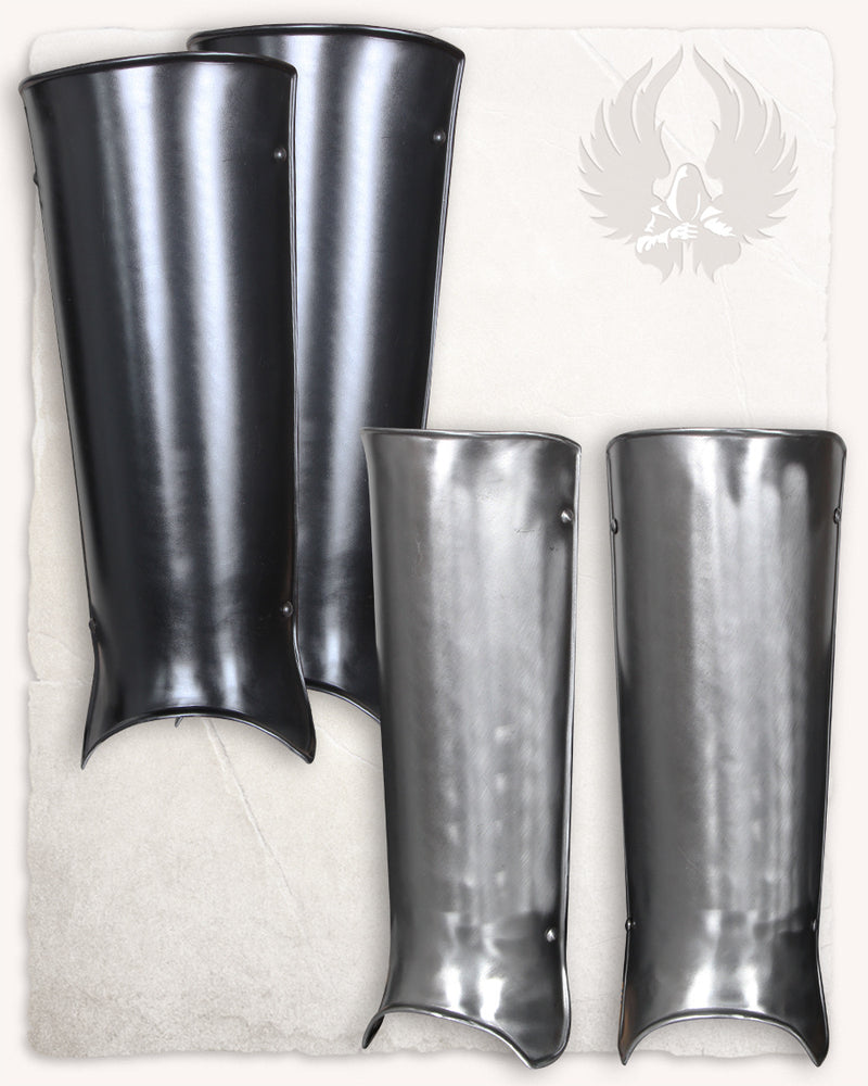 Skinnebensplader Gustav, sort, 1,2 mm