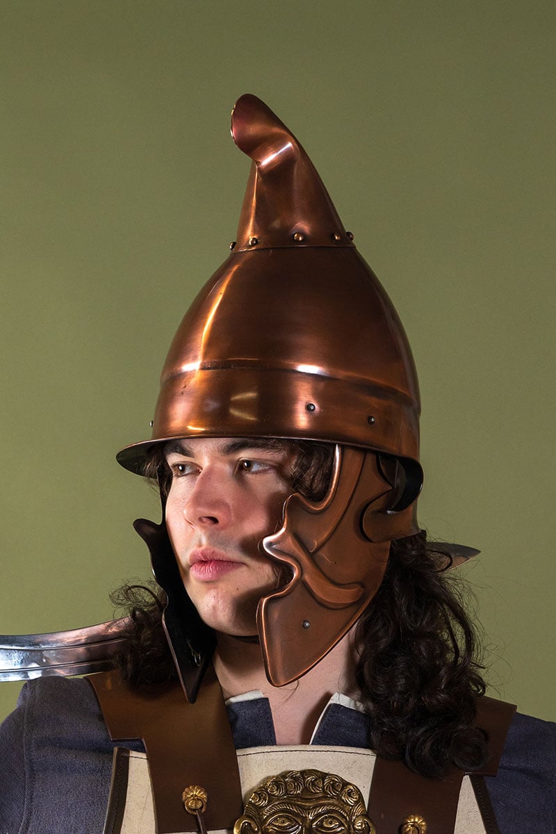 Thracian hoplite helmet, 1.3 mm