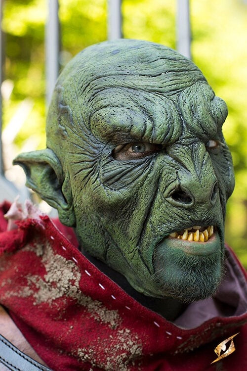 Bestial Orc Mask Green
