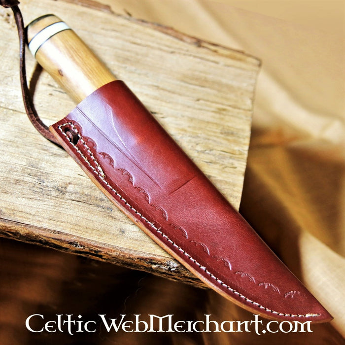 Hand-forged Viking knife Reykjavik, semi-sharp