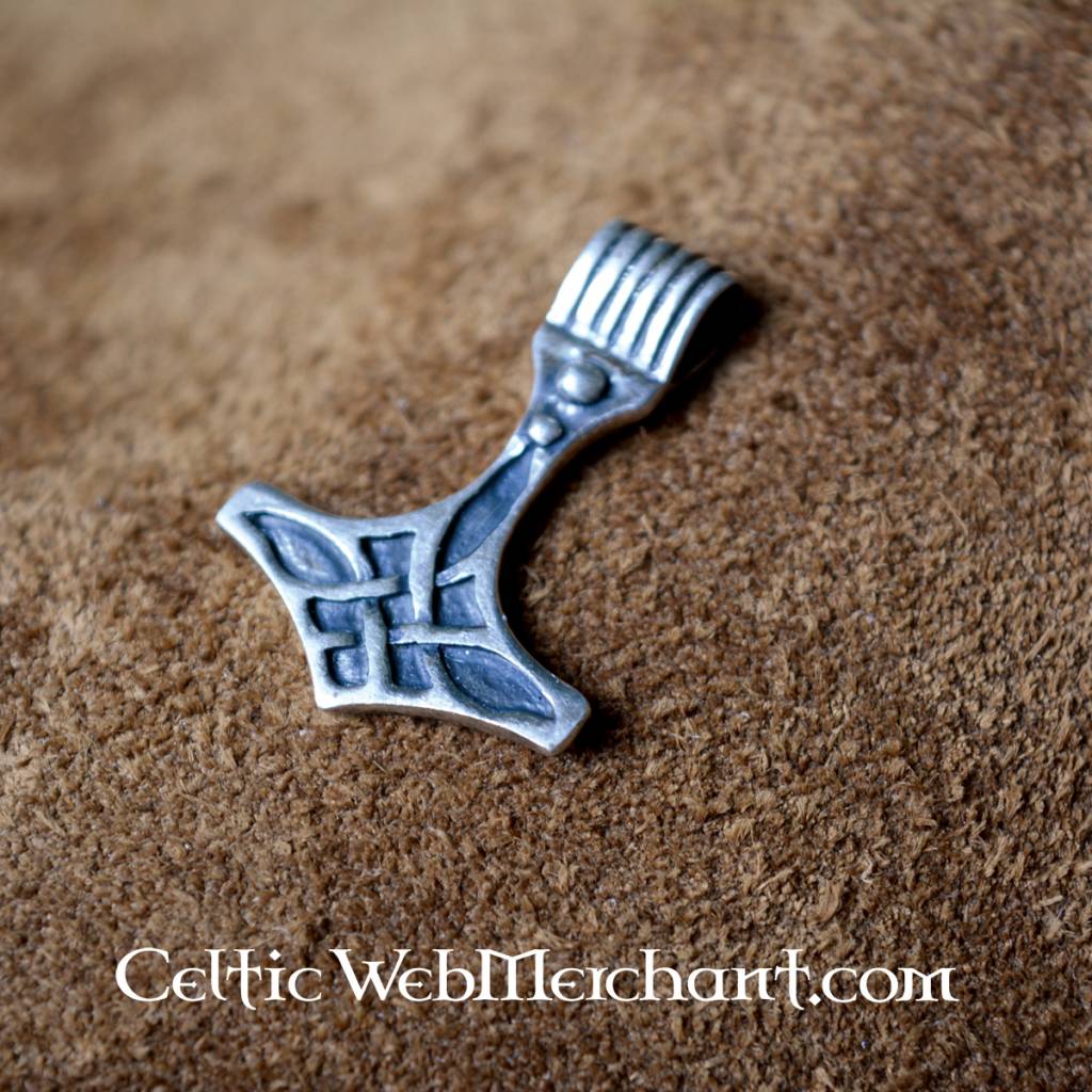 Thor's hammer, sterling silver