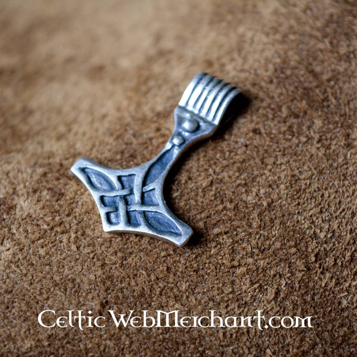 Thor's hammer, sterling silver