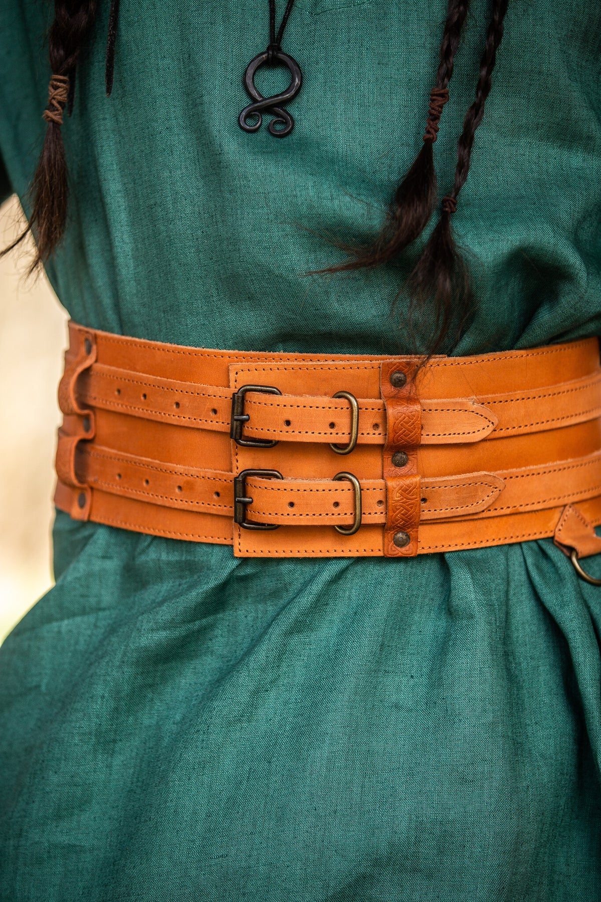 Viking belt Sif, brown