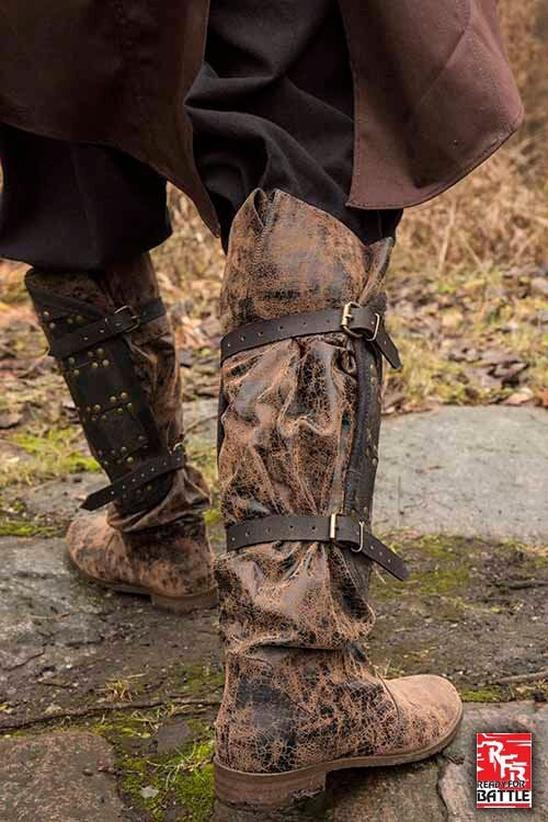 Pair of greaves Fighter, black
