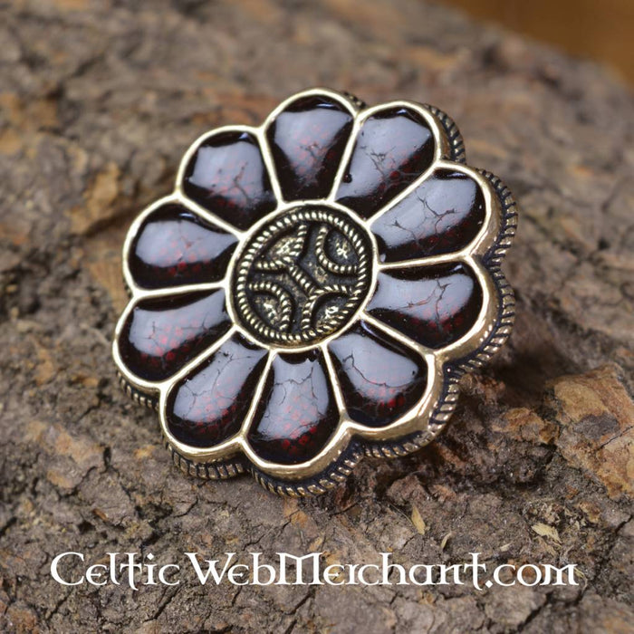 Alamanic rosete fibula, bronze