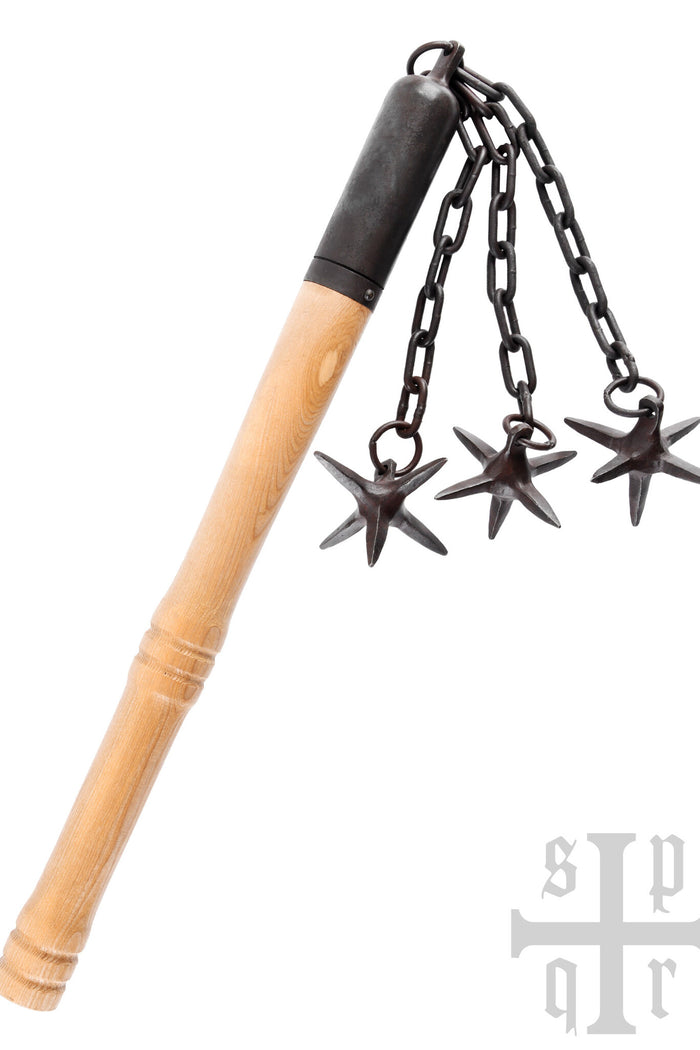 Medieval flail with three stars