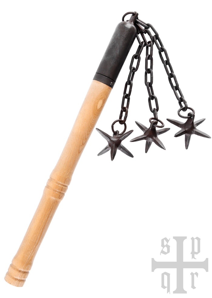 Medieval flail with three stars