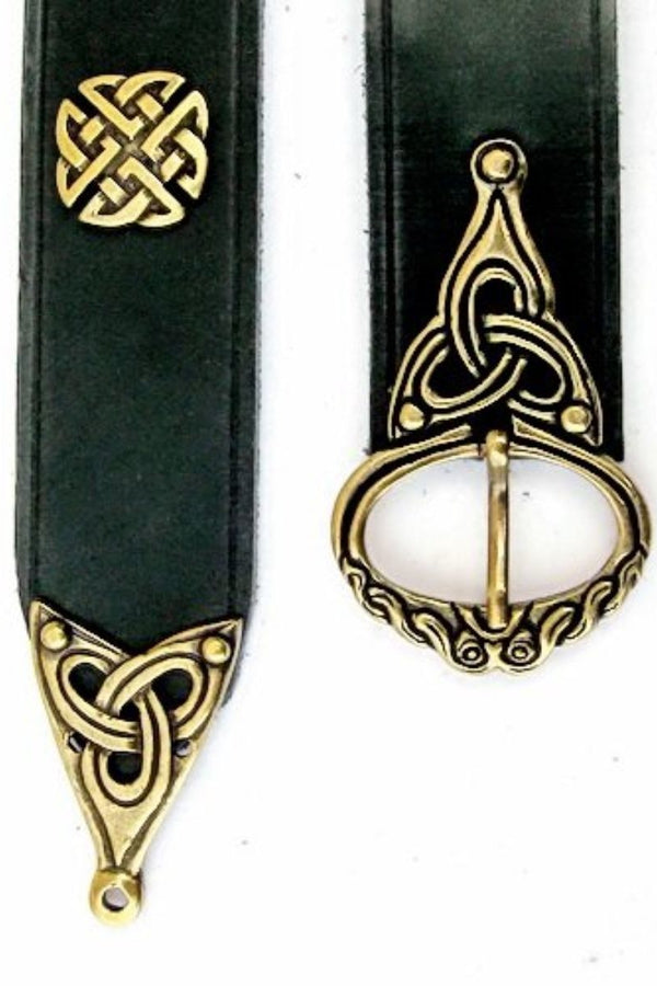 Belt Borre style deluxe, black, 165 cm