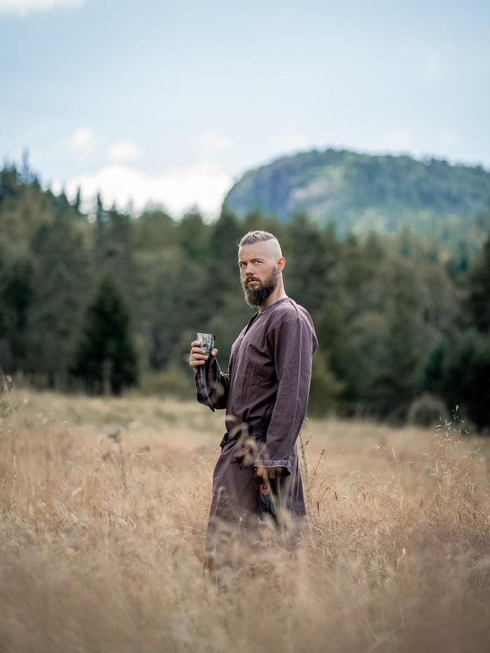 Germanic Thorsberg tunic Wulfhard, dark brown