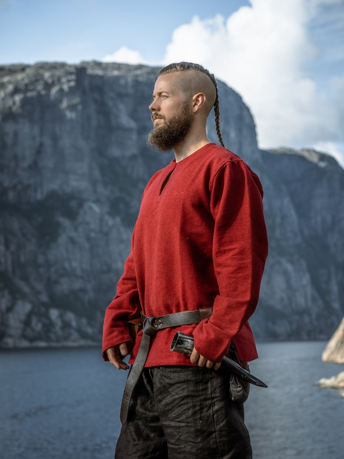 Viking tunic Hans, red
